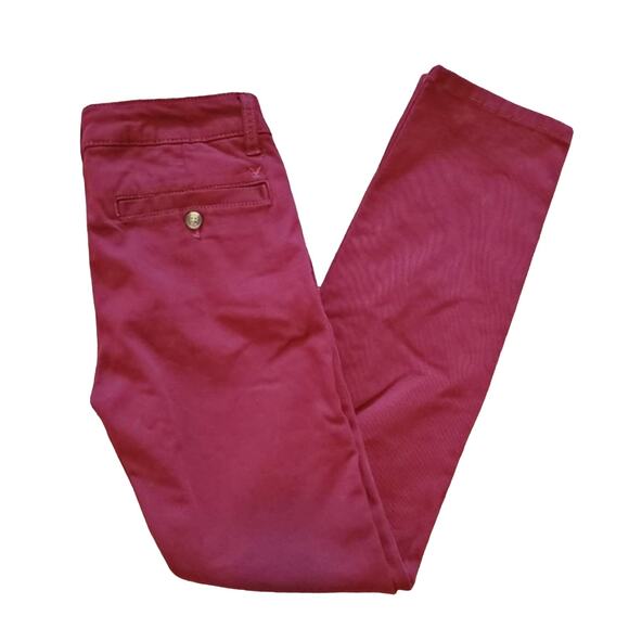 AMERICAN EAGLE DARK PURPLE SKINNY PANTS SZ 0 - Picture 1 of 3